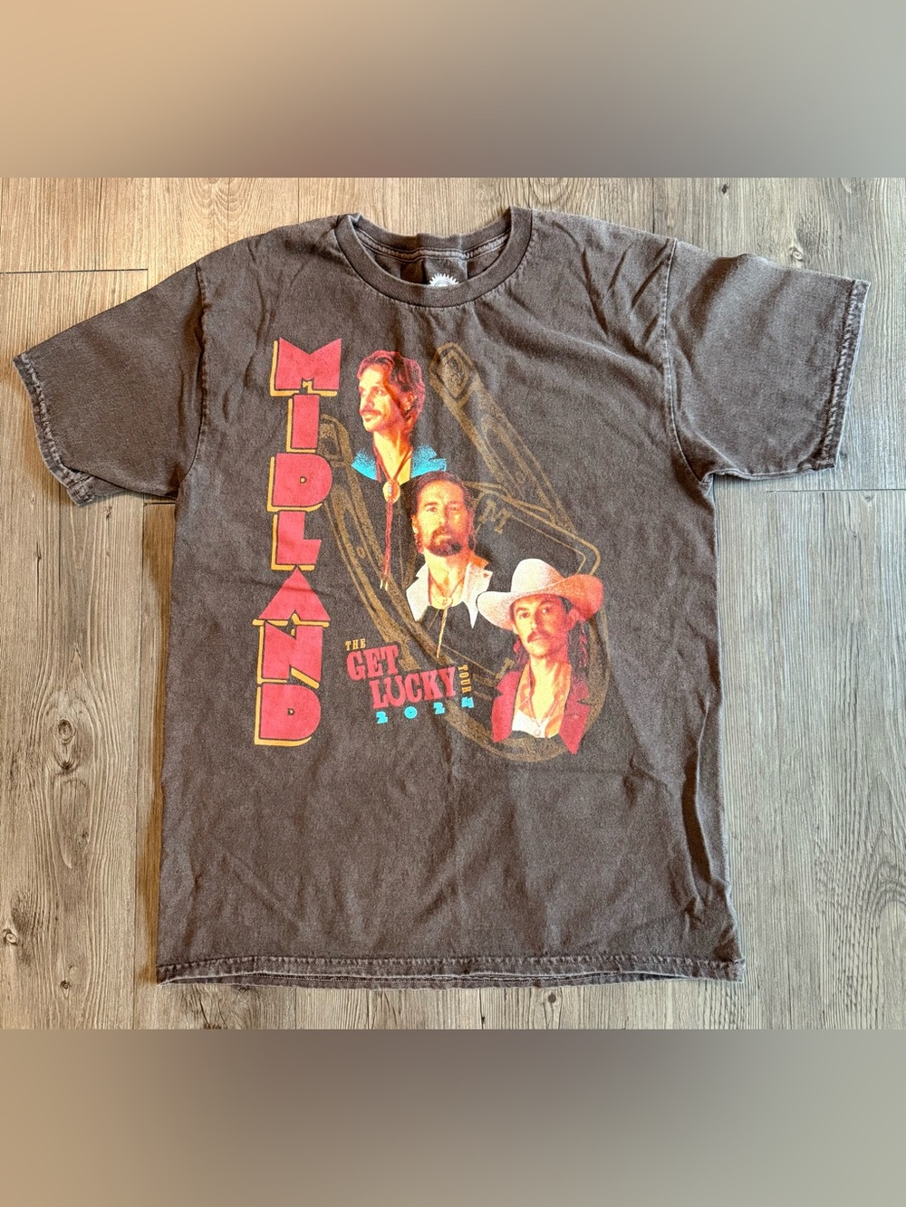 Men’s Medium Urban Outfitters Midland The Get Lucky Tour Graphic Tee